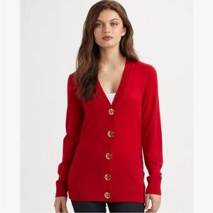 Tory Burch Red Cardigan